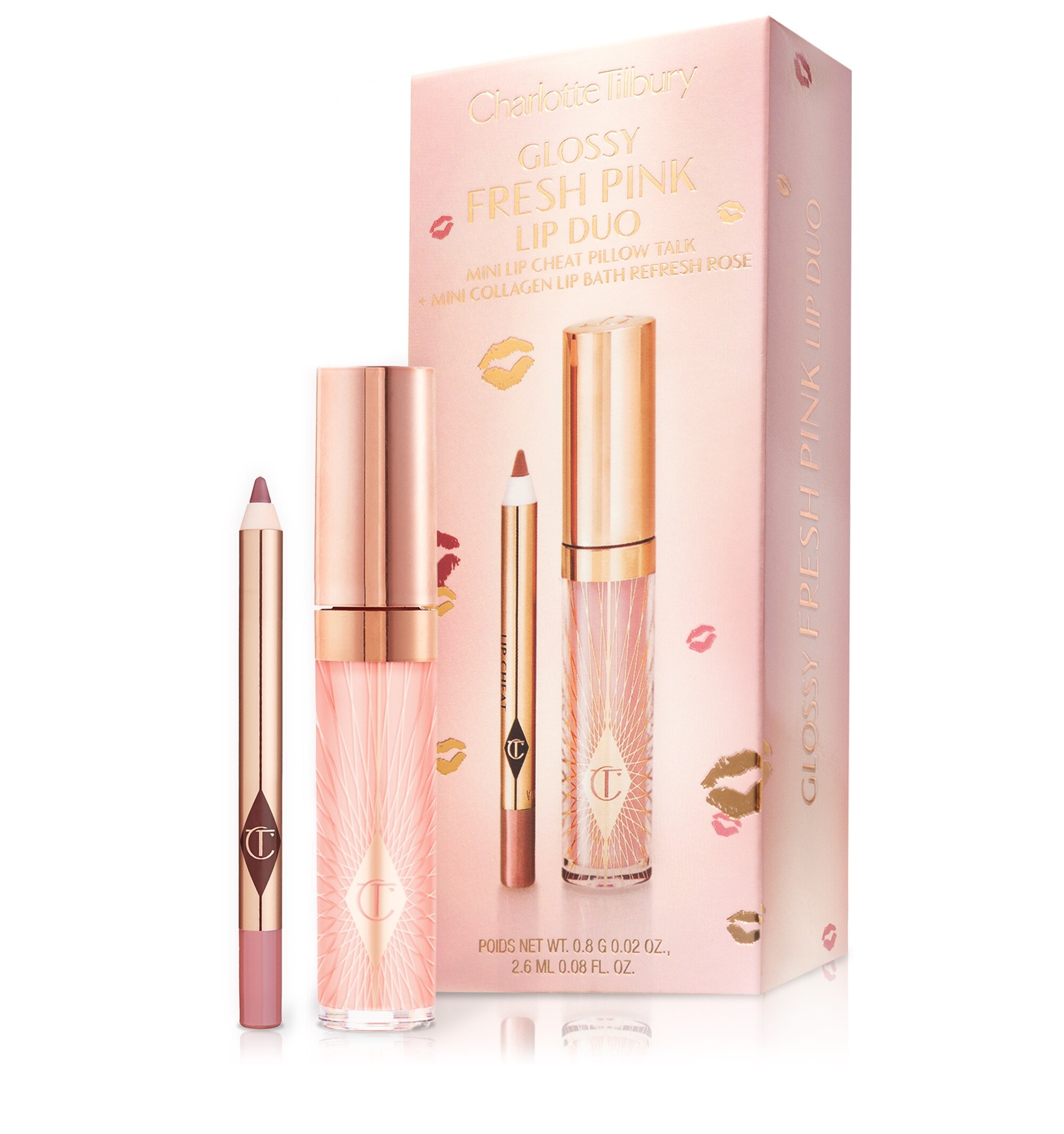 GLOSSY FRESH PINK LIP DUO (SET PARA LABIOS)
